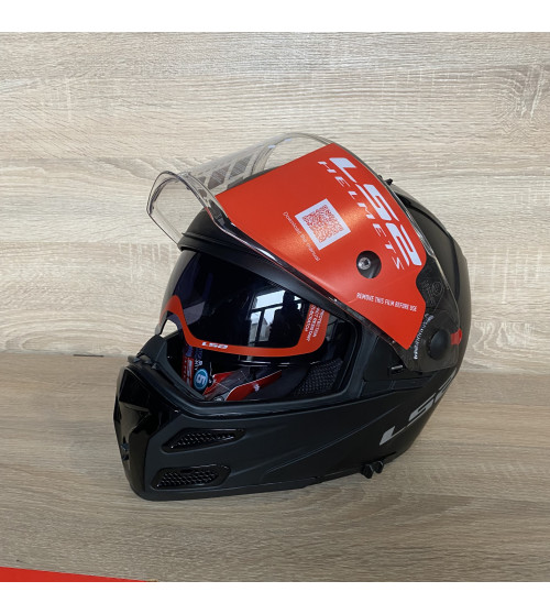 LS2 FF 324  METRO EVO  MATT BLACK   XXS