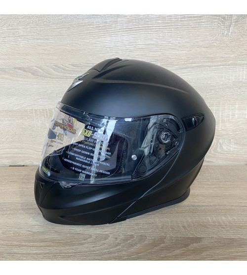 Scorpion EXO-920 Matt Black Flip Up XS