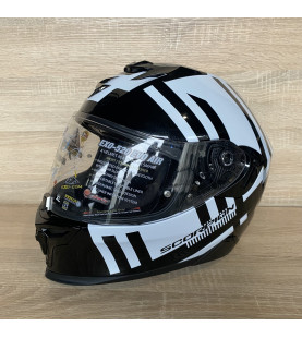 шолом Scorpion Exo 520 Evo Air - Banshee білий / чорний - XL: 61 - 62