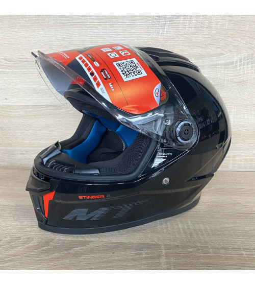 MT Stinger 2 Full Face Helmet - Gloss Black - L : 59 - 60