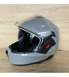 Motorcycle helmet, Nolan M120-1 flip over modular, grey LARGE,