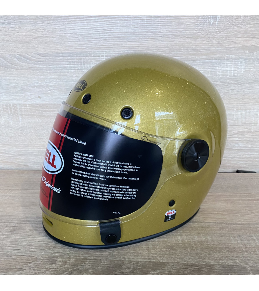 Мотоциклетний шолом Bell Bullitt Full-Face Gold Flake Retro М