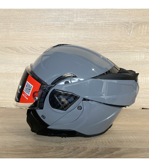 Мотоциклетний шолом LS2 Advant II Flip Up - Nardo Grey - M: 57 - 58