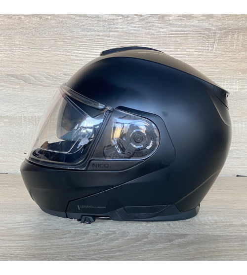 Мотошолом Nolan N100-6 Classico Flip Up - Matt Black - M : 57 - 58