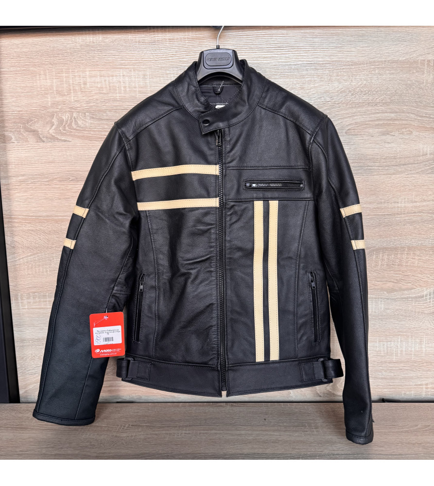 Чоловіча байкерська шкіряна куртка розміру M