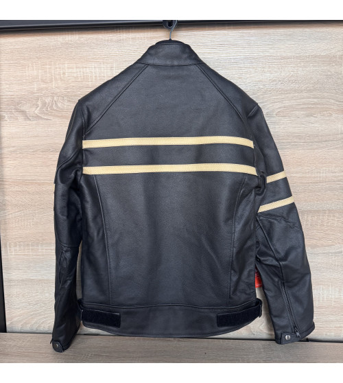 Чоловіча байкерська шкіряна куртка розміру M