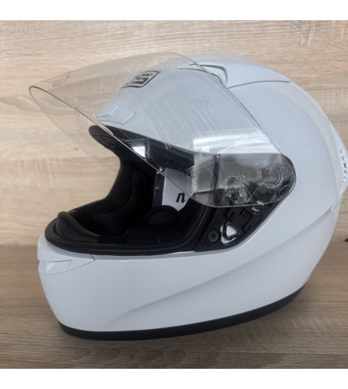 MDS M13 Solid Full-Face Motorcycle Helmet White L