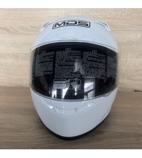 MDS M13 Solid Full-Face Motorcycle Helmet White L