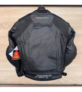 RST R-Sport CE Mens Leather Motorcycle Jacket Black 42/M