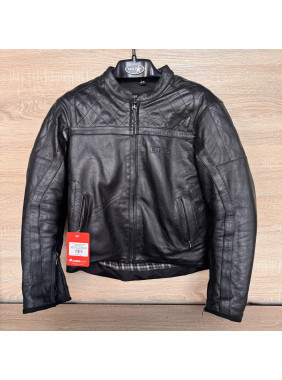 Чоловіча шкіряна байкерська мотоциклетна куртка BKS з бронею, M-L  БУ