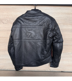 Чоловіча шкіряна байкерська мотоциклетна куртка BKS з бронею, M-L  БУ