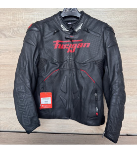Motorbike Furygan Raptor Evo Leather Jacket Red and Black L