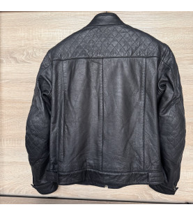 Richa Leather Motorcycle Jacket Black Size 44 (Excellent Condition)