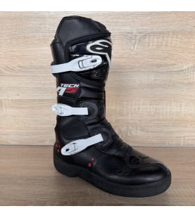 Мотокросові черевики Alpinestar Tech 4s чорного кольору, розмір євро 40.5, UK 6,