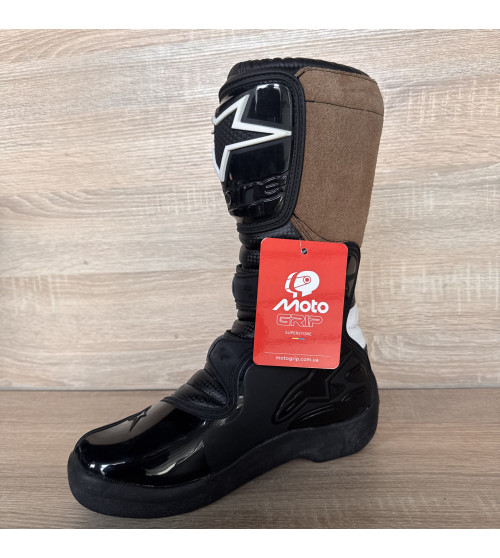Мотокросові черевики Alpinestar Tech 4s чорного кольору, розмір євро 40.5, UK 6,