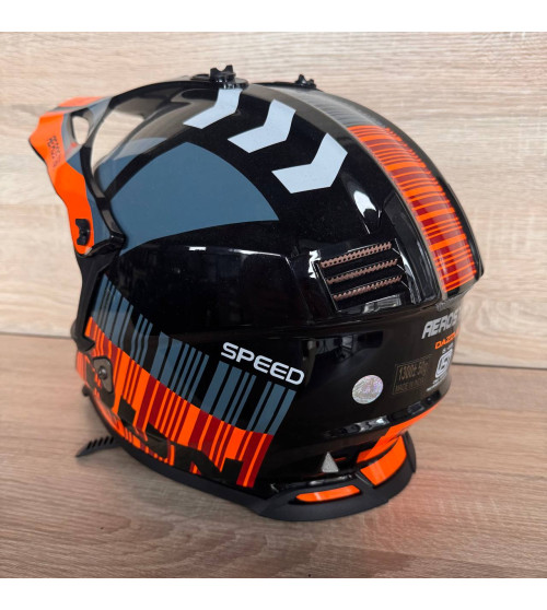 AEROSTSR DAZZLE BLACK WITH ORANGE XL