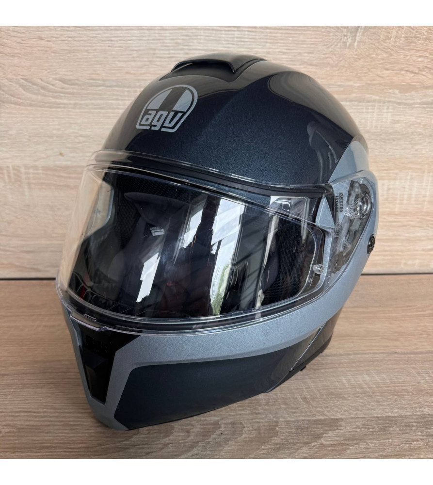 AGV Street Modular Levico Motorcycle Helmet Grey Silver  L