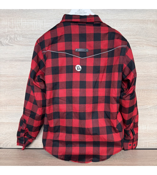 Чоловіча байкерська сорочка Lumberjack CE Armour RED XL
