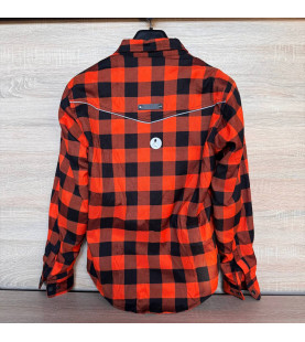Чоловіча байкерська фланелева сорочка Lumberjack ORANGE L