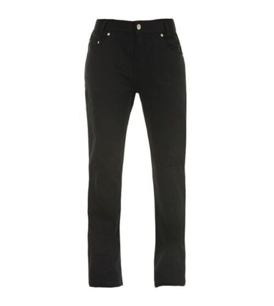 Bull-it Covec SR6 Ladies Ebony Jeans - Black - 4 - Extra Long